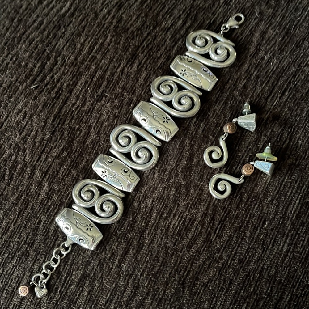 Brighton Earrings with matching bracelet
